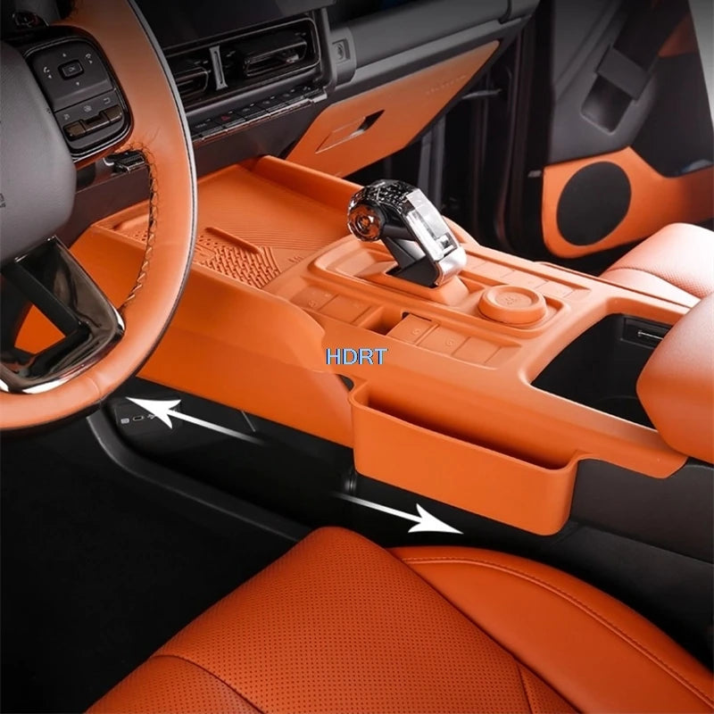 Car Styling Central Control Panel Gear Shift Armrest Storage Box Water Cup Pad Dust Cover Accessories For GWM Haval H9 2024 +