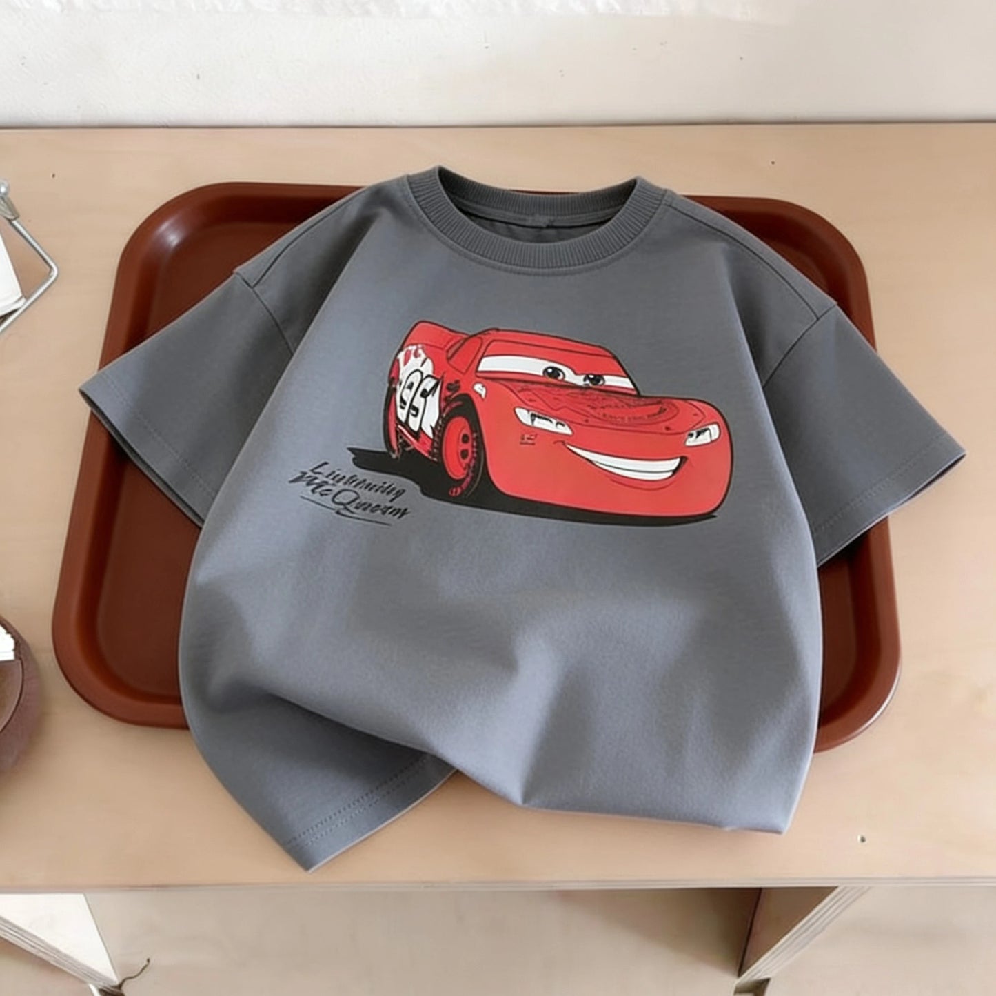 Summer Clothing Printed Cartoon Car Boys Tshirts
