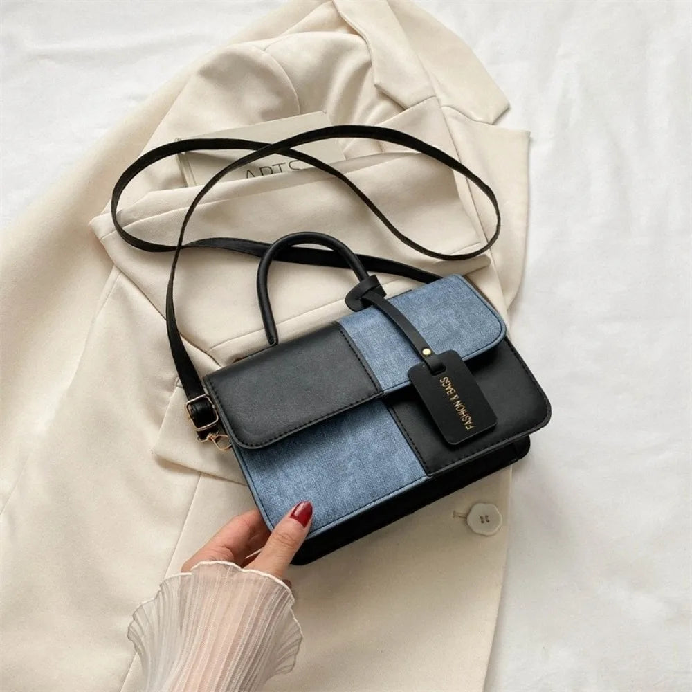 Durable PU Leather Crossbody Bag Versatile Large Capacity Handbag Casual Messenger Bags Women