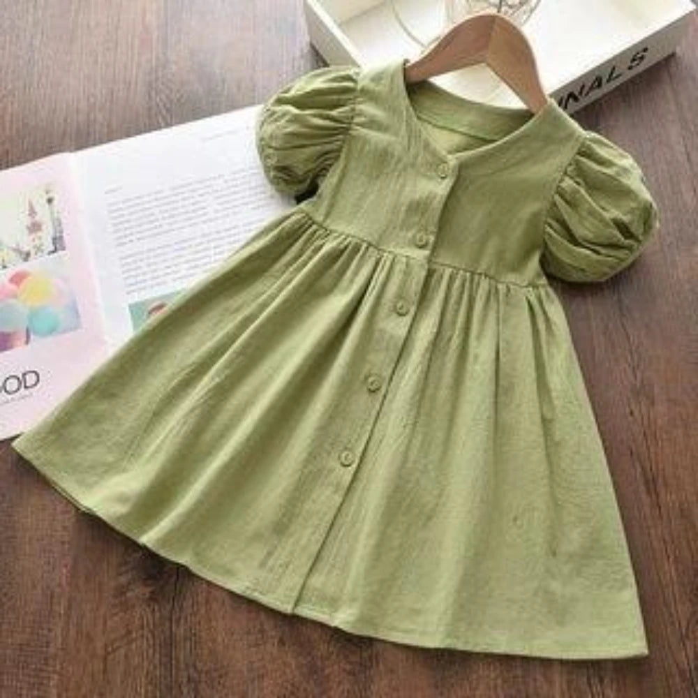 Bear Leader Summer New Flower Printed Children's Clothing Fashion Simple Princess Dress Korean Version Girls Casual Dresses