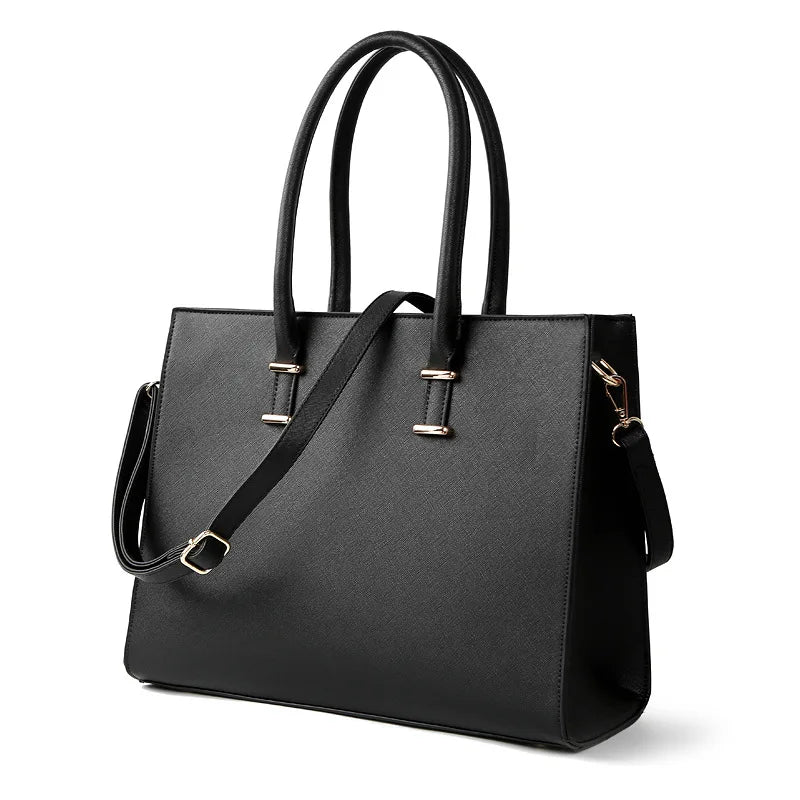 Women's Large Capacity Cross Pattern Handbag Guangzhou Shoulder Crossbody Laptop Briefcase