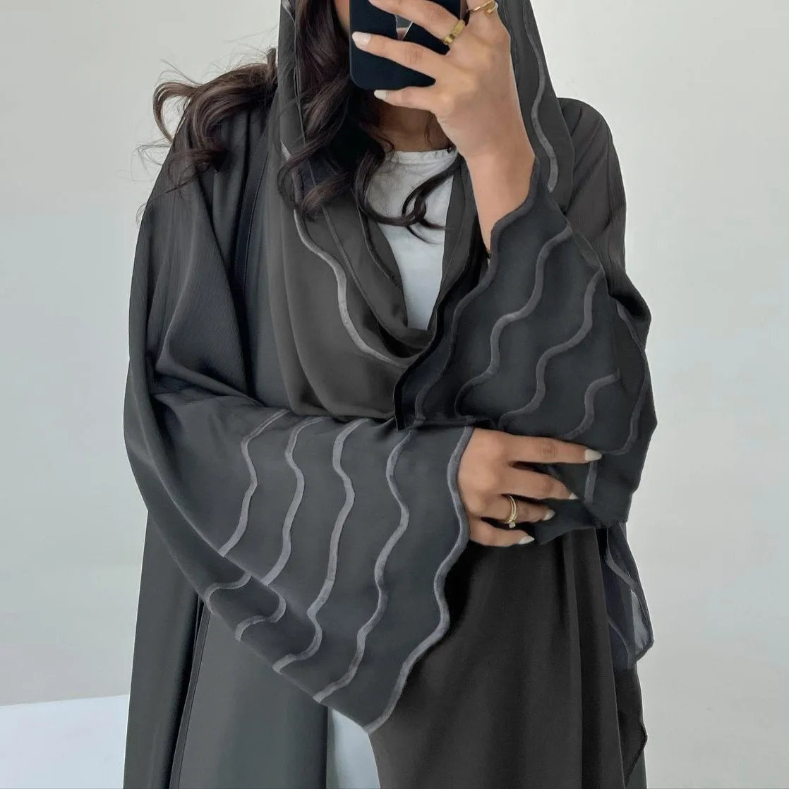 Dubai Turkish Abaya Headscarf Suits