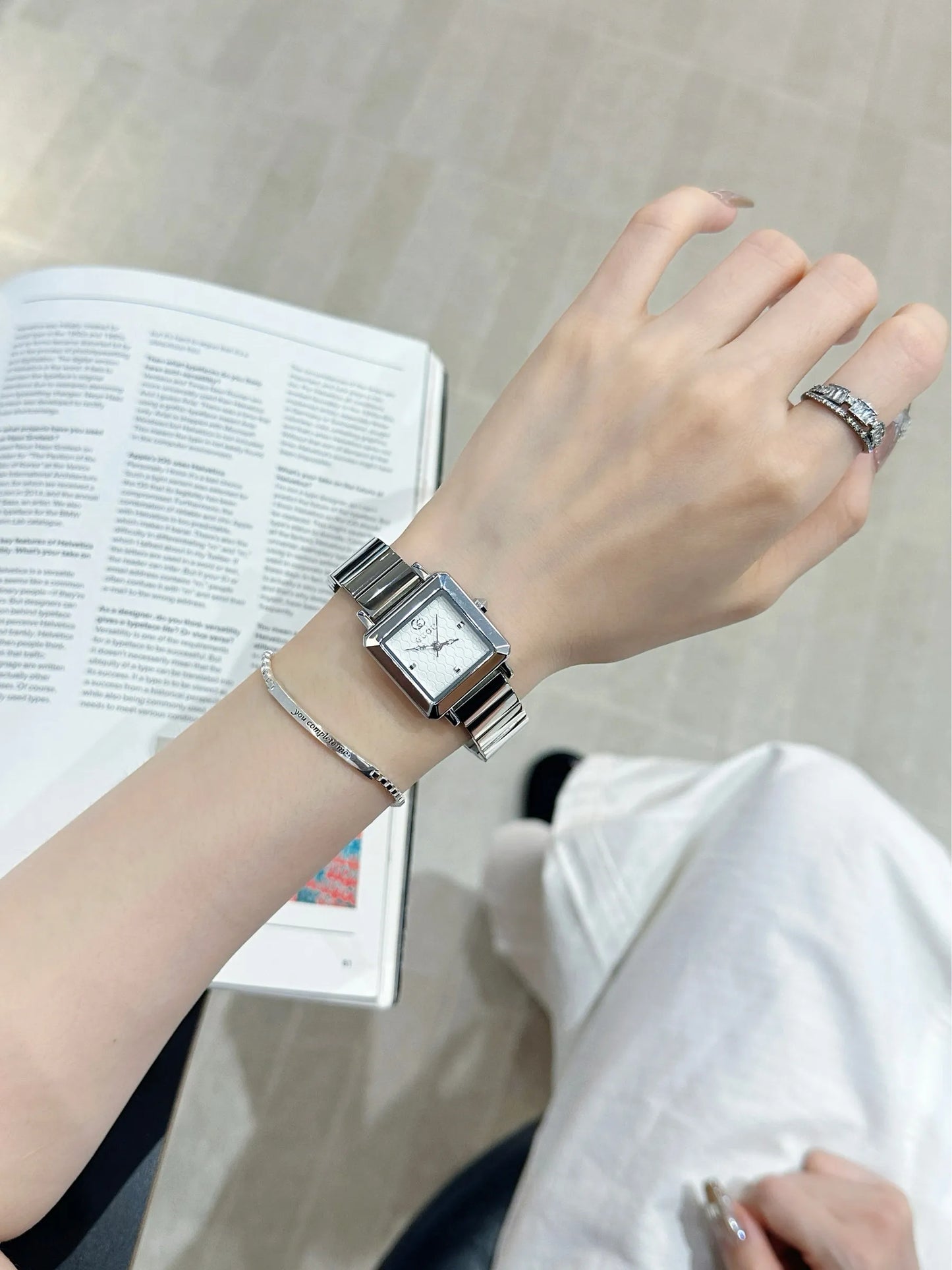 New Minimalist Square Watch For Women A Luxury And Unique Design, 2026 New Model, High-End Stainless Steel Strap Women'S Watch.
