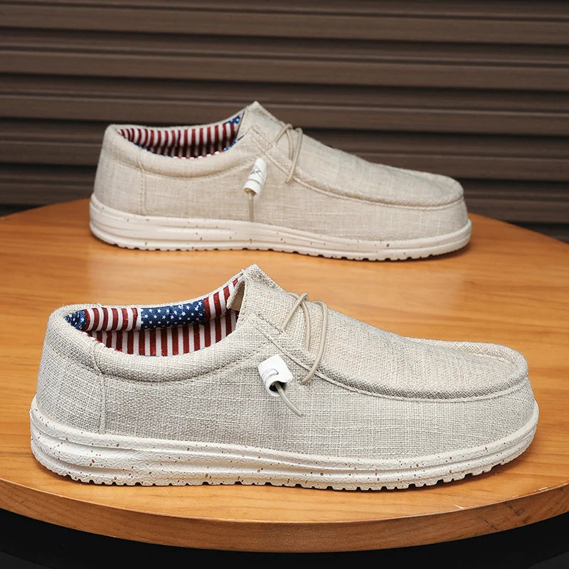Men's Mesh Loafers Autumn Mens Vulcanized Shoes Breathable