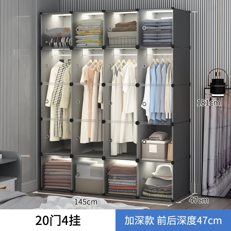 Storage Organizer Closet Simple Cube Door Makeup
