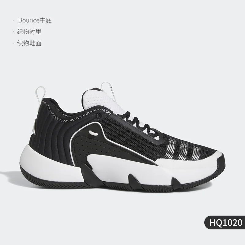 Adidas Official Genuine Summer Men's Fashion Cushioning Breathable Wear-resistant Basketball Shoes HQ1020
