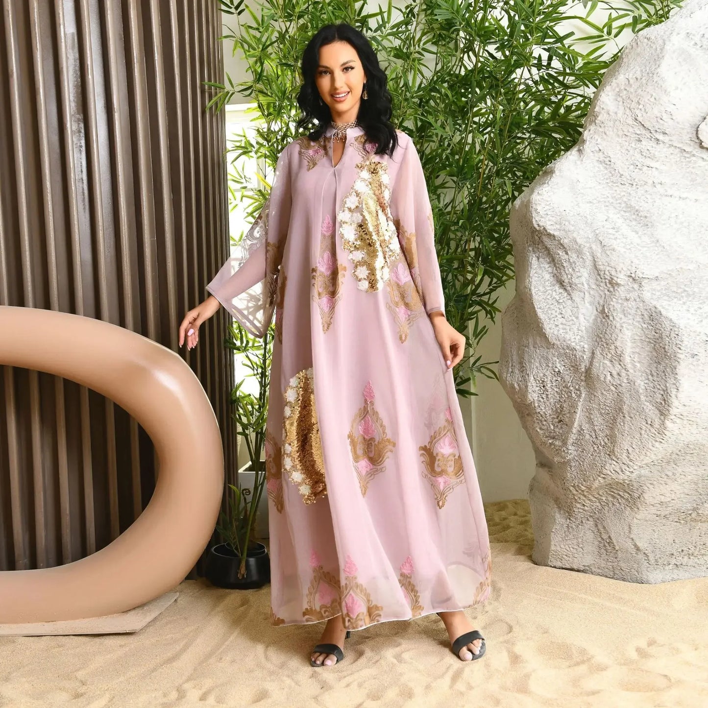 Abaya Dress for Women  Dubai Muslim Moroccan Caftan Party Clothes Eid