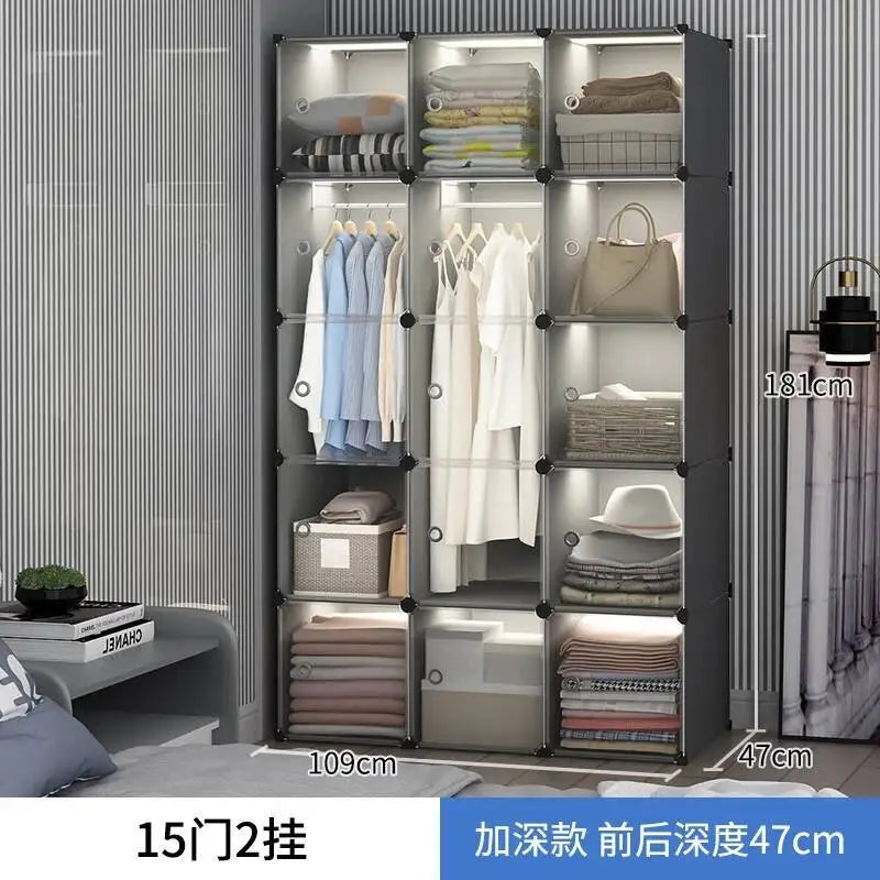 Storage Organizer Closet Simple Cube Door Makeup