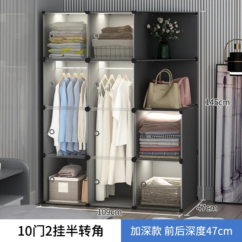Storage Organizer Closet Simple Cube Door Makeup
