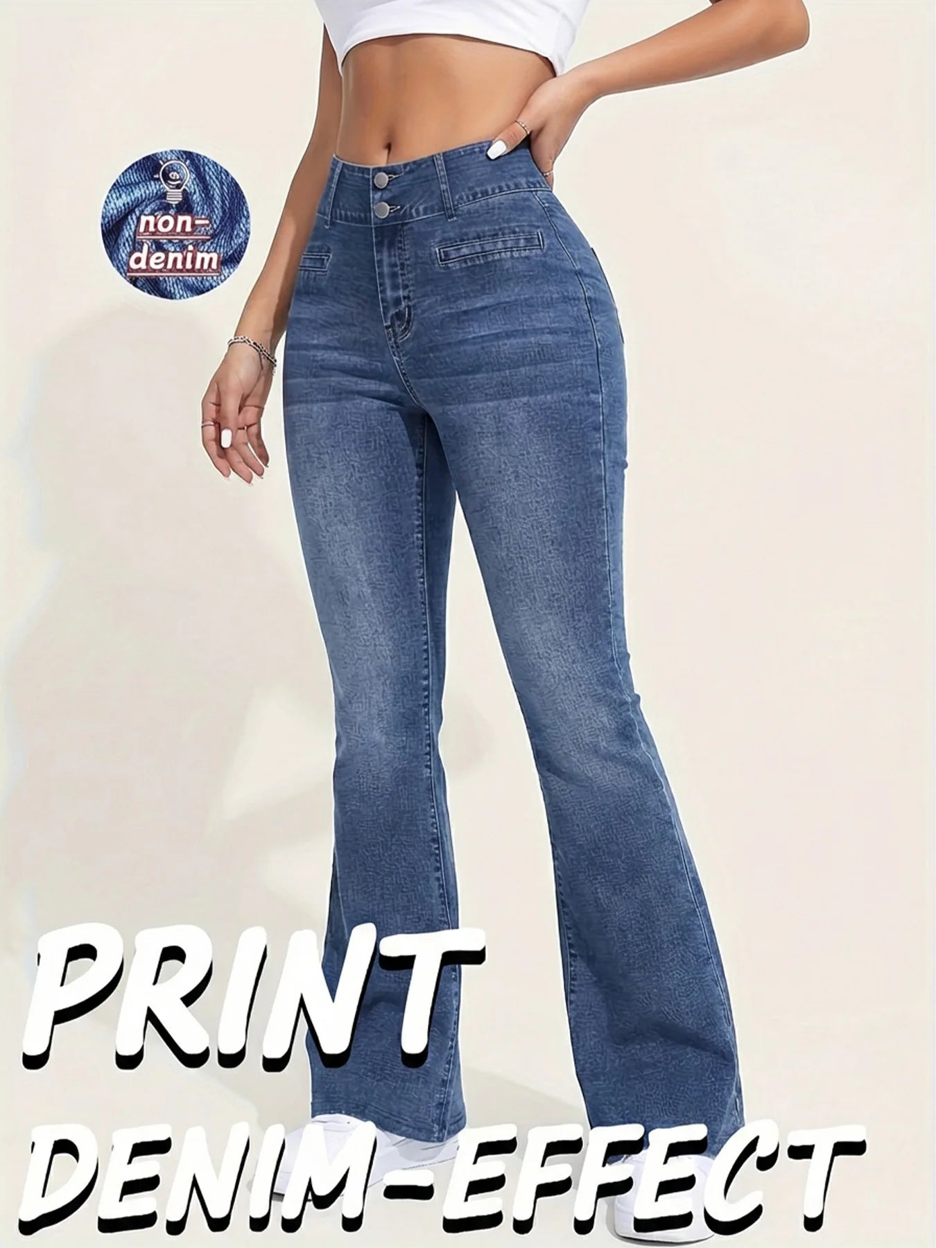 High Elasticity non-denim Printed Leggings Women's High Waist Slim Leggings Gym Trainning wide leg Fashion leggings casual wear