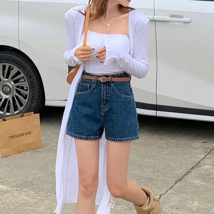 Summer 2026 New Denim Pants High Waist Loose Fit Fashion Trousers for Young Women Casual Stylish Jeans by Umanity