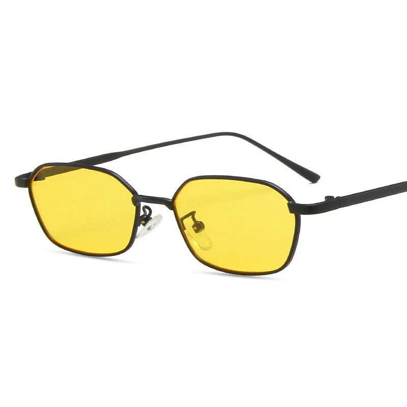 Women  Alloy Frame Rectangle Sun Glasses Female Oval Eyewear Sunglasses for Male Female Eyeglasses