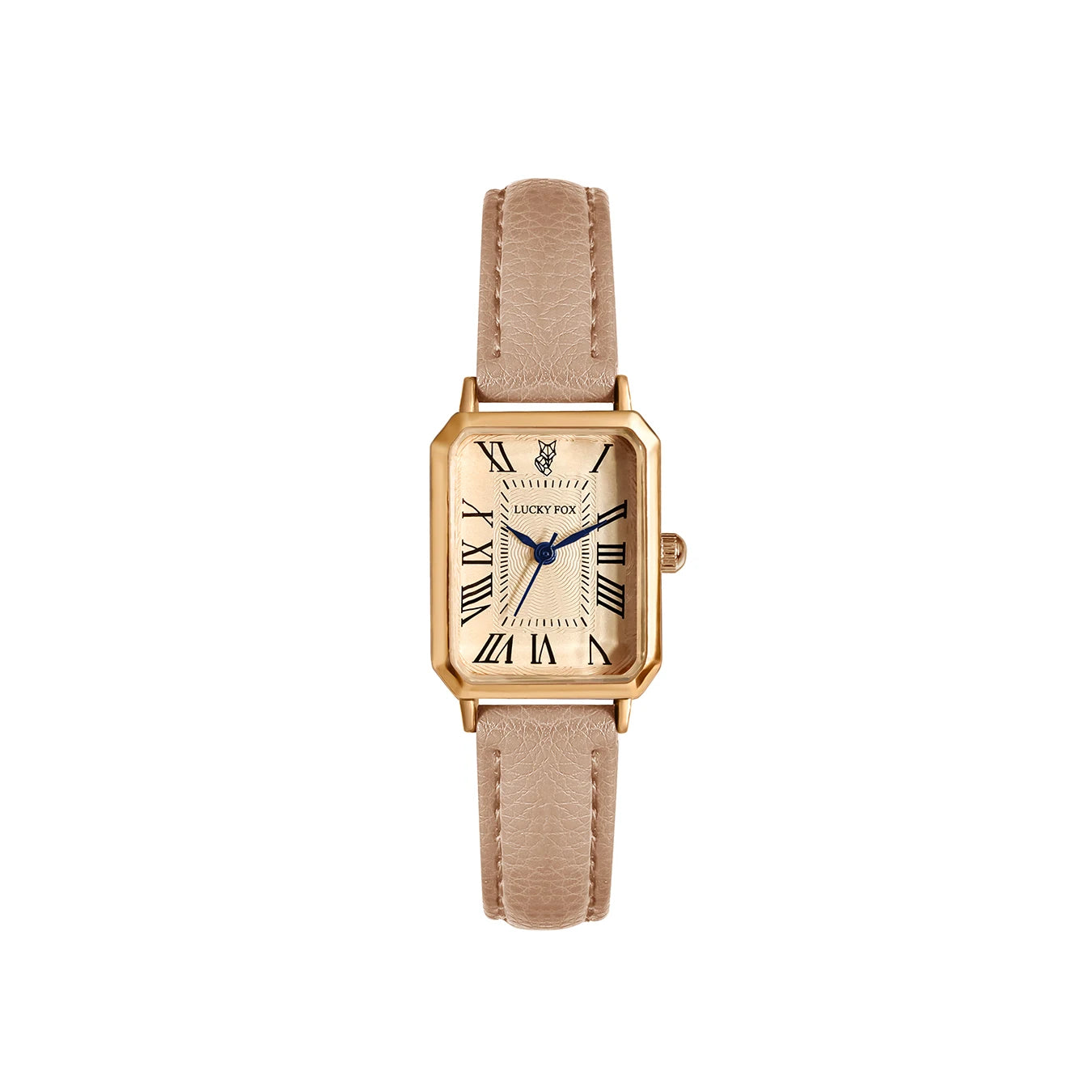 Digital Dial Casual Watches Square Leather Strap Fashionable Clock Quartz