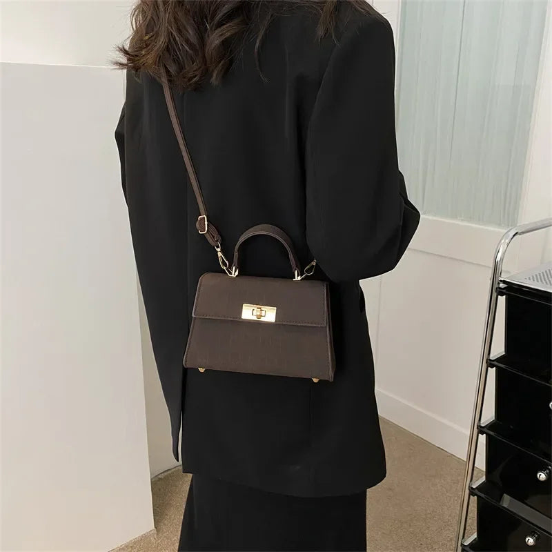 Fashion Shoulder Bag Plaid PU Leather Ladies Handbags Designer Crossbody Bags for Women Sac A Main Femme