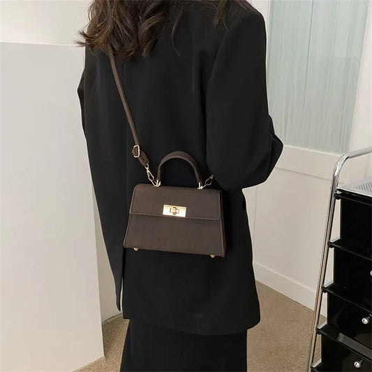 Bag Plaid PU Leather Ladies H