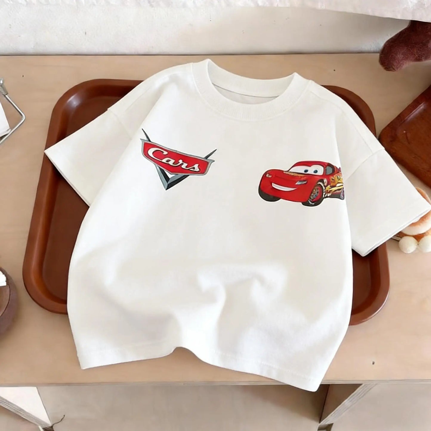 Summer Clothing Printed Cartoon Car Boys Tshirts