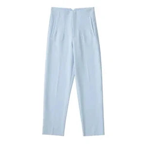 HH Women Elegant Solid Pencil Pants High Waist Pant For Women Casual Streetwear Woman Trousers Office Wear Chic Pant