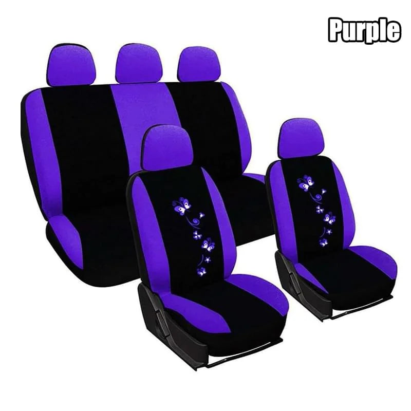 Universal Car covers Car Seat Protect for Men Women Car Seat Covers Butterfly Embroidery Fit Most Car Seats Styling