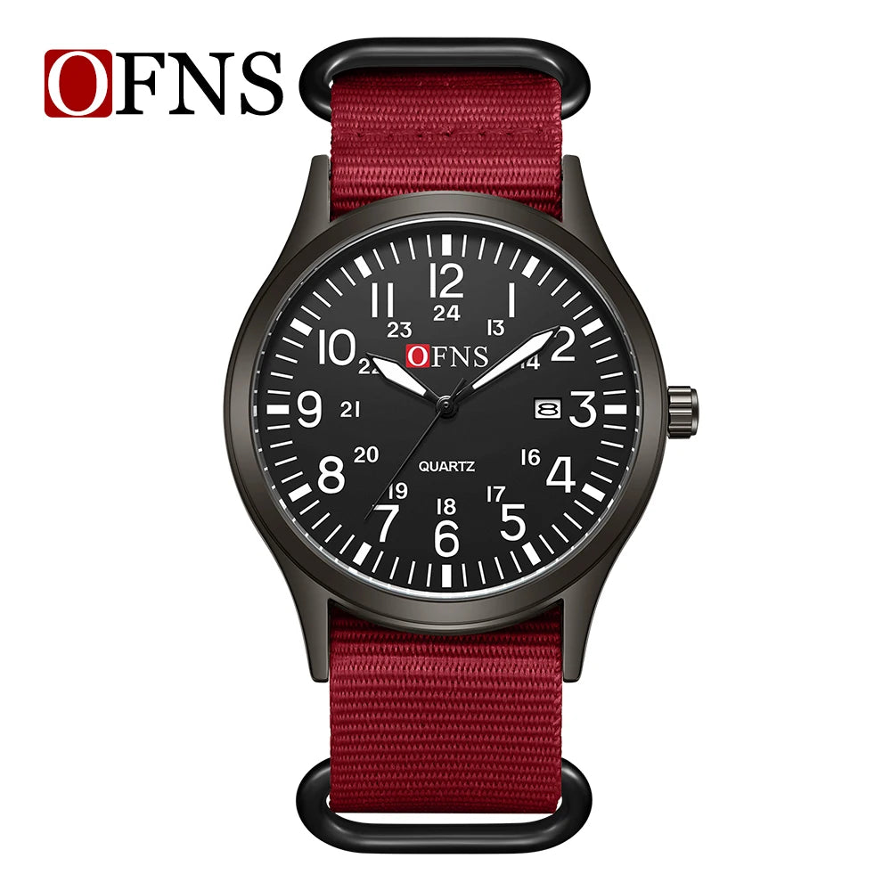 Fashion OFNS7200 Leisure Student Quartz Watch Waterproof Calendar Night Light Women's Watch 2026