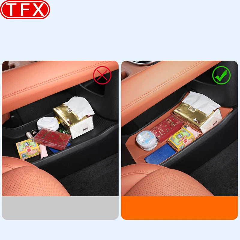 For Changan Deepal S05 2024-2026 Car Styling Central Control Lower Storage Box Partition Storage Box Storage Box Accessories