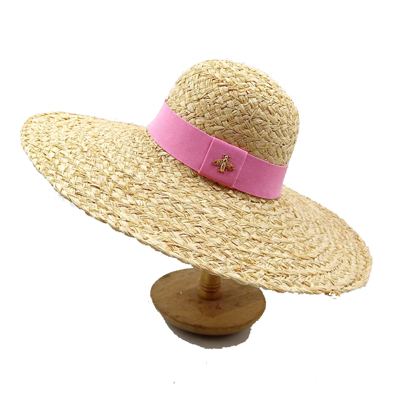 French Straw Hat Elegant Women's Outdoor