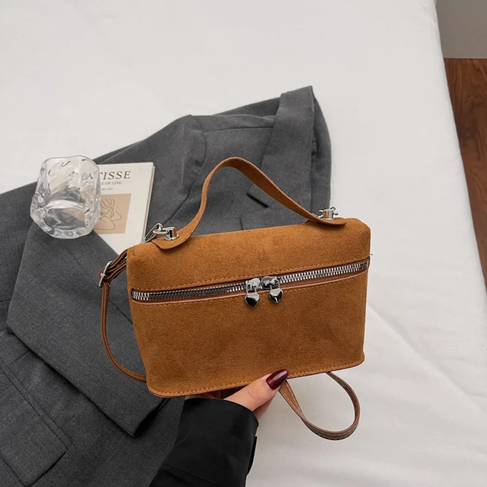 Durable PU Leather Crossbody Bag Versatile Large Capacity Handbag Casual Messenger Bags Women