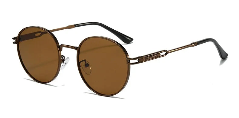 Fashion Classic Round Sunglasses For Women Sexy Small Metal Frame Sun Glasses Ladies Shades Trends Summer Unique Eyewear Men