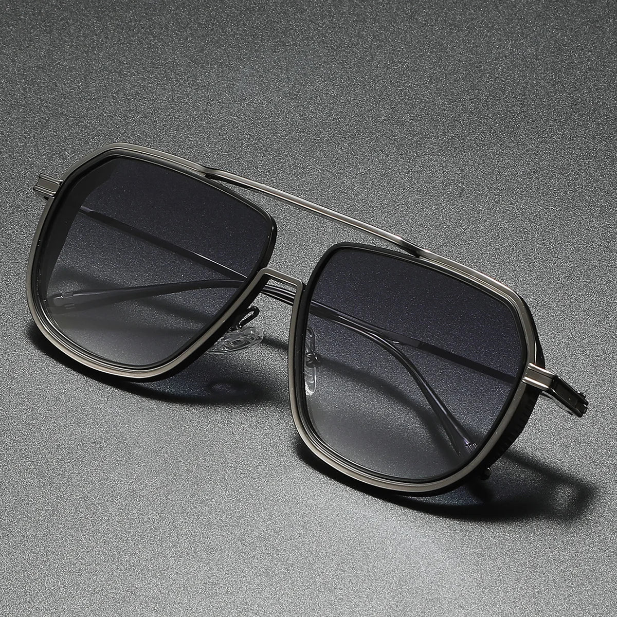 Ins Popular Unisex Pilot Frame Casual Gradient Trendy Sunglasses For Men Outdoor Driving Fishing Vacation Accessories