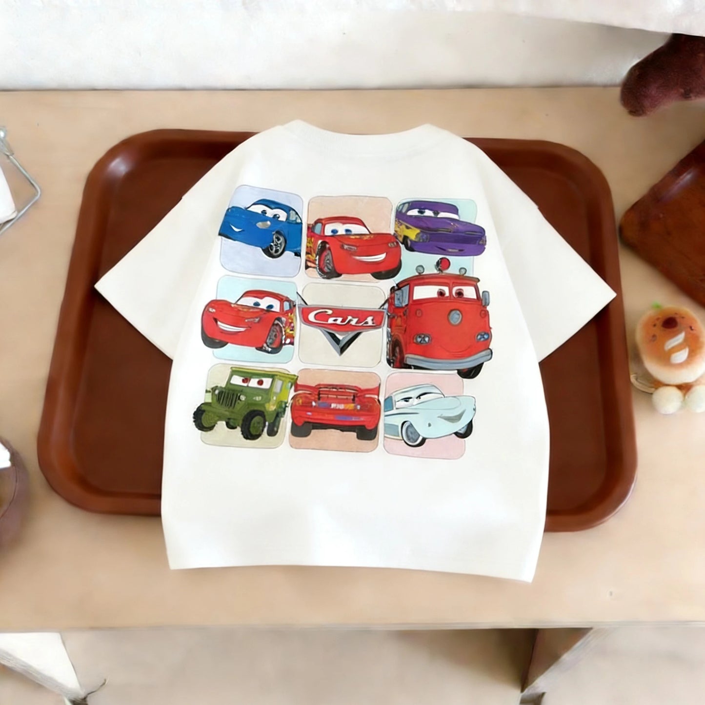 Summer Clothing Printed Cartoon Car Boys Tshirts