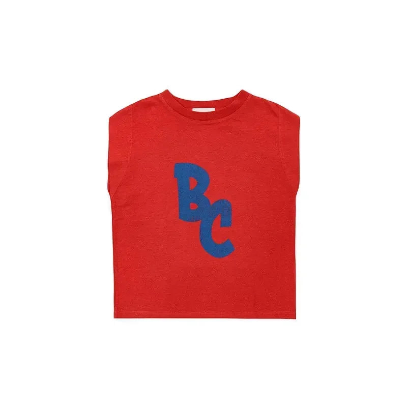 Summer Children's Casual T-Shirt Cartoon Print Short Sleeve Fun Inner Wear Korea Style Leisure INS New Product for Kids 2026
