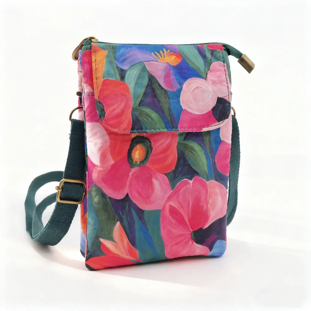Casual single-shoulder storage, ID bag, phone bag, outdoor portable, fashionable crossbody, multi-layered and versatile