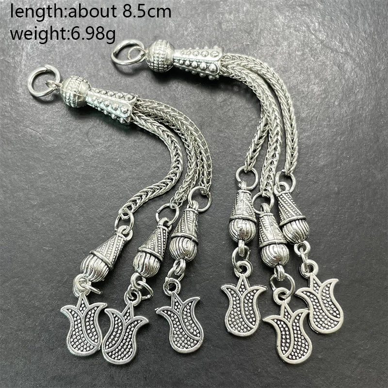 3pcs 14 Style Muslim Islamic Middle East Rosary Tassel Jewelry 33 Necklace Earring Pendant DIY Prayer Bead Accessories Discover