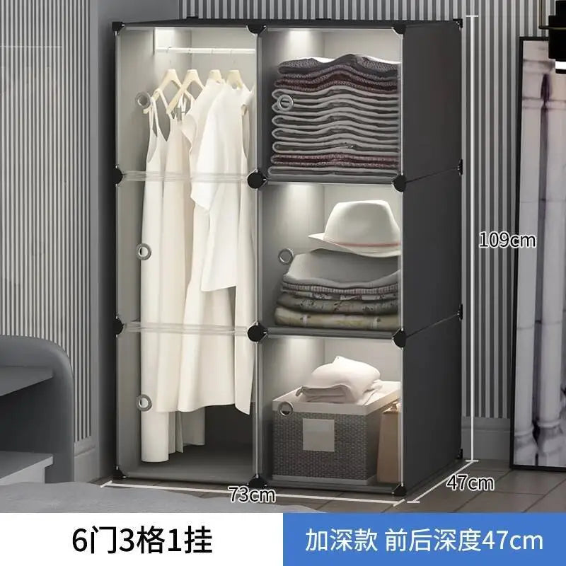 Storage Organizer Closet Simple Cube Door Makeup