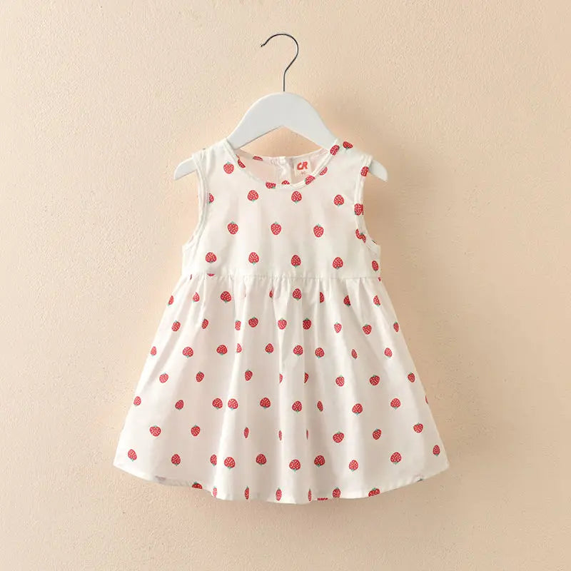 Girls' Dress Summer 100% Cotton Baby Sundress 1-7 Years Kids Princess Dress