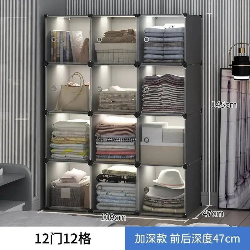 Storage Organizer Closet Simple Cube Door Makeup