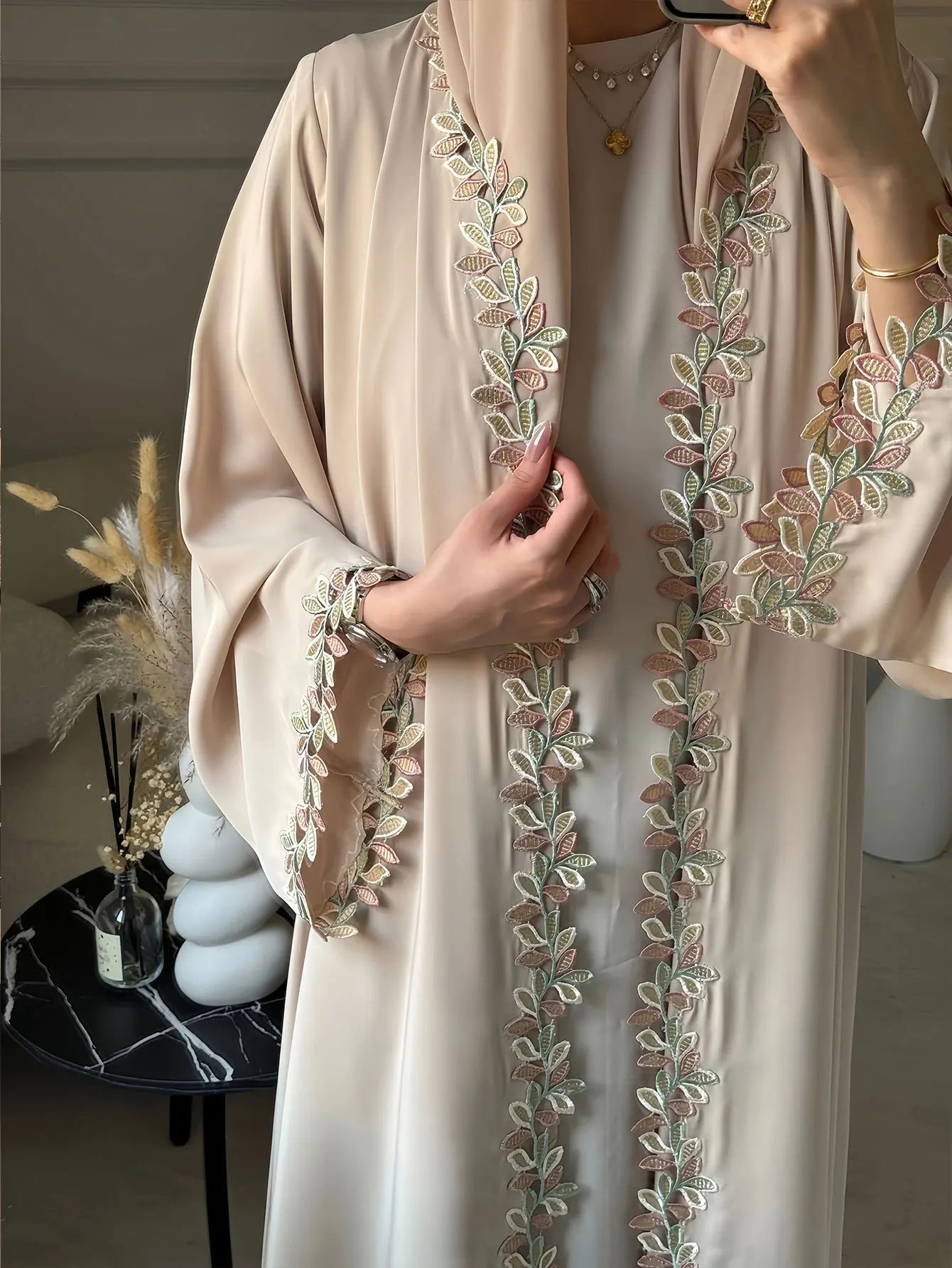 Kaftan Muslim Modest Resort Kaftan Embroidered