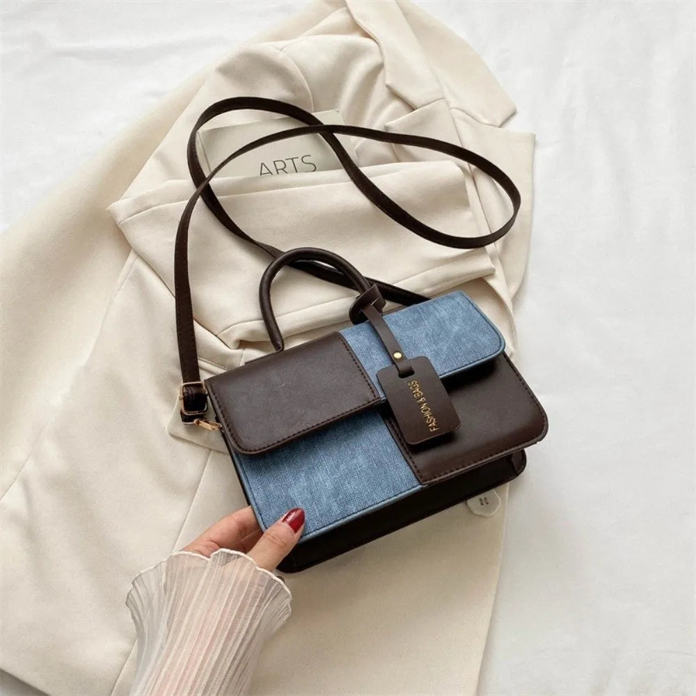 Durable PU Leather Crossbody Bag Versatile Large Capacity Handbag Casual Messenger Bags Women