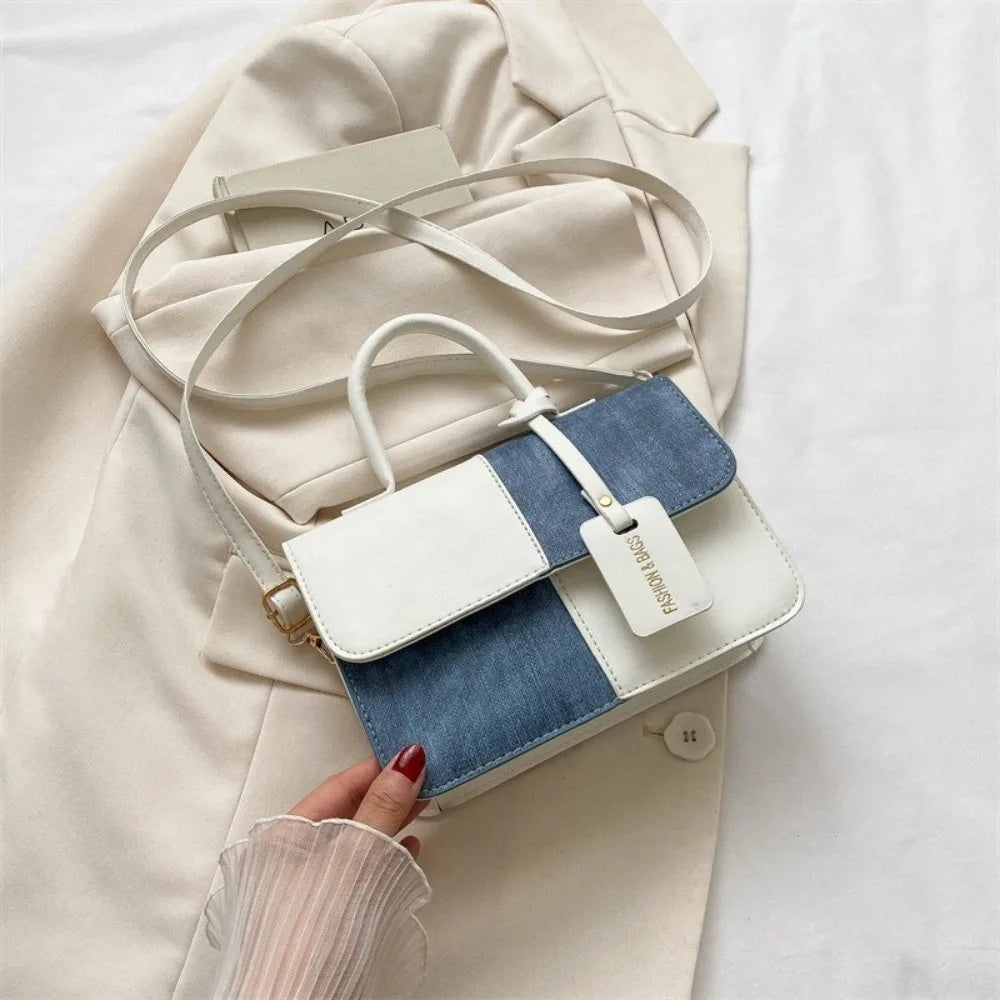 Durable PU Leather Crossbody Bag Versatile Large Capacity Handbag Casual Messenger Bags Women
