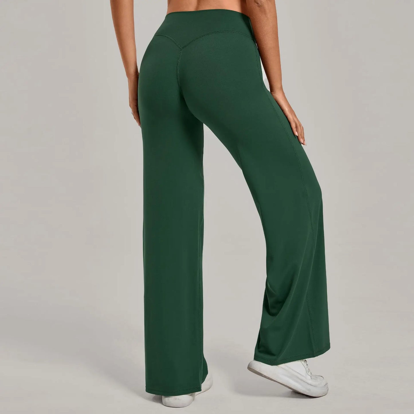 Women's Pilates Straight Yoga Pants Leggings Versatile Loose Wide-Leg Running Sports Fitness Hip-Lifting High Waist Trousers