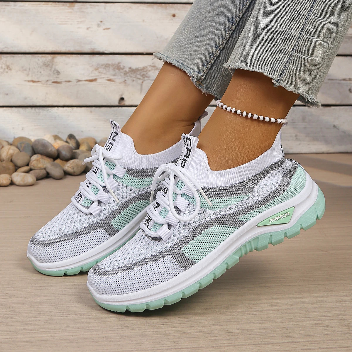 Women's shoes 2026 Casual sports shoes, new color-blocked and fashionable single shoes cheap shoes clearance free shipping