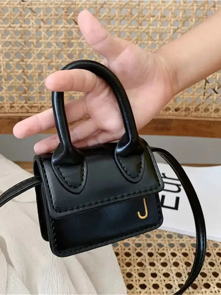 Kids Mini PU Leather Crossbody Bag Fashion Cute Little Girl Small Coin Pouch Purses Handbags Casual Toddler Purse Tote
