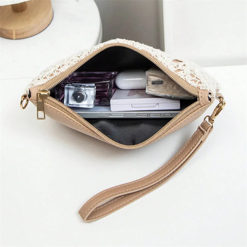 Pattern Hollow Woven Bag，Boho Beach Bags ，Premiun Style Crossbody Bag For Ladies，Vacaition Outfits Women,Travel Must Haves