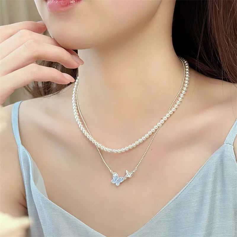 Light Luxury Shiny Zircon Butterfly Bracelet For Women