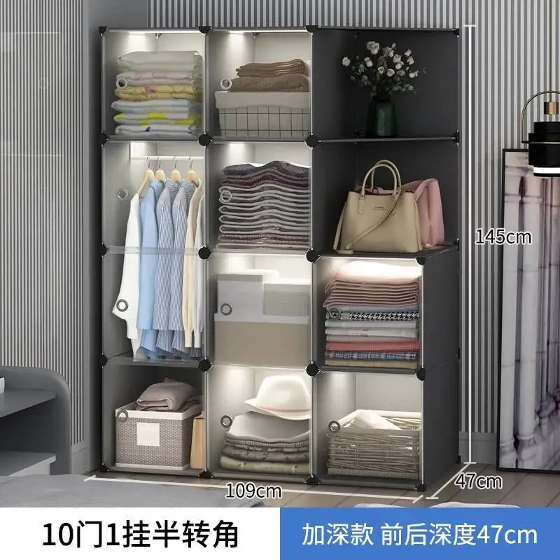 Storage Organizer Closet Simple Cube Door Makeup