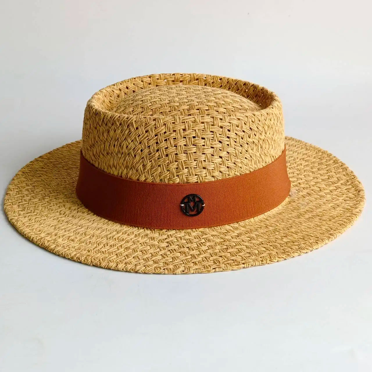 French Straw Hat Elegant Women's Outdoor
