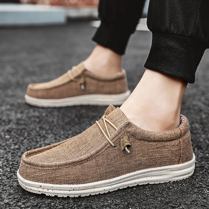 Men's Mesh Loafers Autumn Mens Vulcanized Shoes Breathable