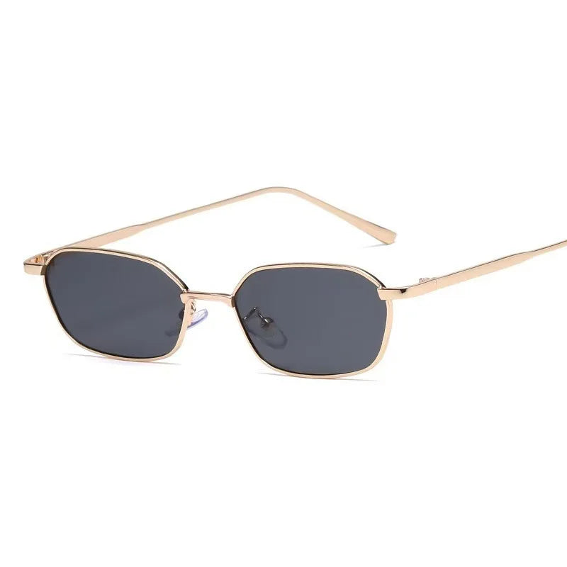 Women  Alloy Frame Rectangle Sun Glasses Female Oval Eyewear Sunglasses for Male Female Eyeglasses