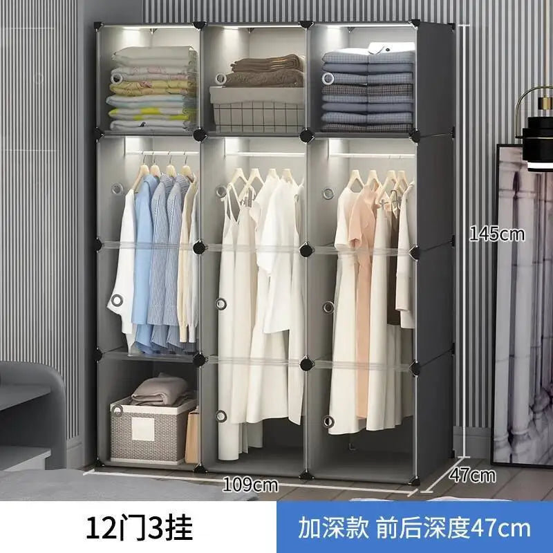Storage Organizer Closet Simple Cube Door Makeup