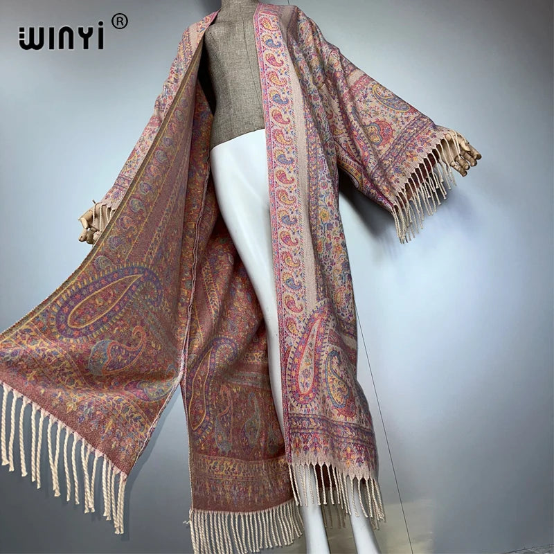 WINYI abaya muslim luxury Open Front party dress