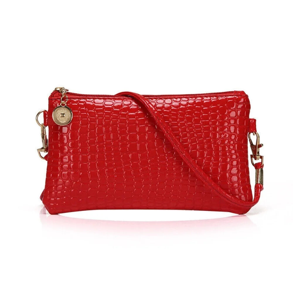 Durable PU Leather Crossbody Bag Versatile Large Capacity Handbag Casual Messenger Bags Women